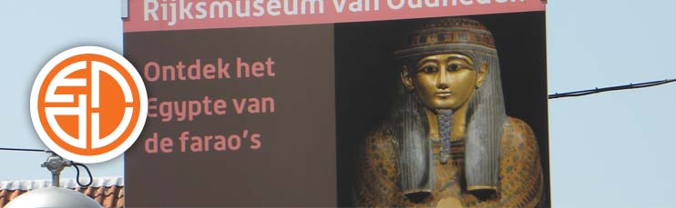 Museumgroep Leiden winkelstraat banners